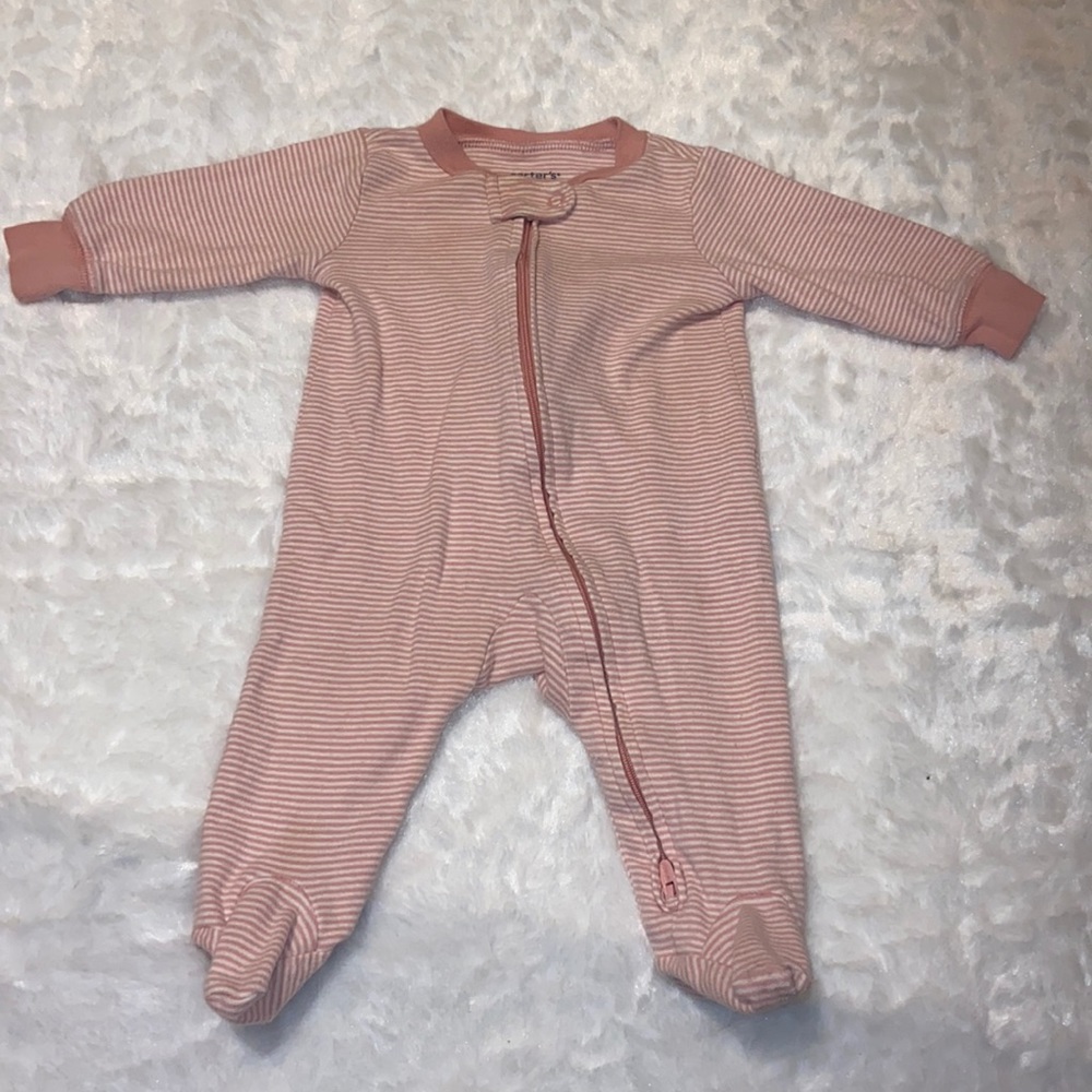 Baby Girl 2-Way Zip Footed Pajama